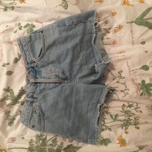 Top shop Ashley button up high waisted shorts